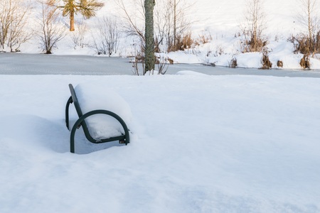 Spa gardens at Spiegelau in the Winter, Bavarian Forest, Germany