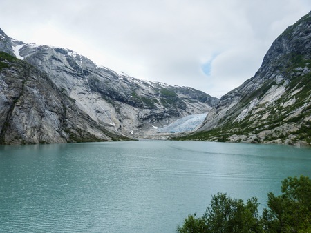 Nigardsbreen Glacier in Sogn Fjordane - Norwayの写真素材