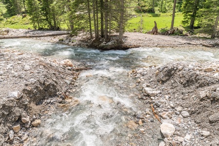 Mountain stream in the nature park Riedingtal Zederhaus, Austria