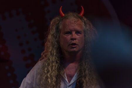 Regensburg, Bavaria, Germany, June 30, 2019, Performance of the AC / DC Revival Band at the Grieser...