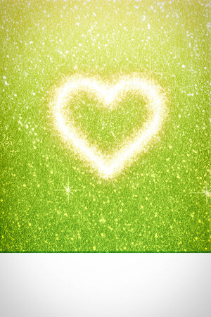 love sparkle heart with backgroundの写真素材
