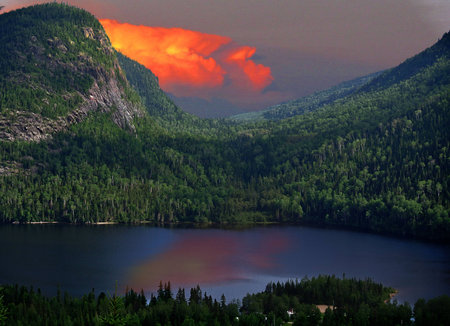 Thunderstorm in the distance.の写真素材