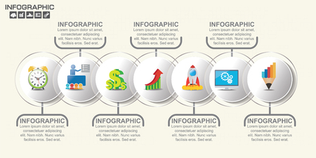 Infographic arrow design template 9 steps with place for your data. Vector illustration.のイラスト素材