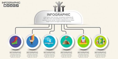 Infographic arrow design template 9 steps with place for your data. Vector illustration.のイラスト素材