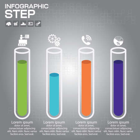 Infographic Arrow timeline Templates for Businessのイラスト素材