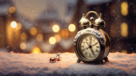 Stylish Christmas scandinavian minimalistic interior with white decor. AI generatedの素材