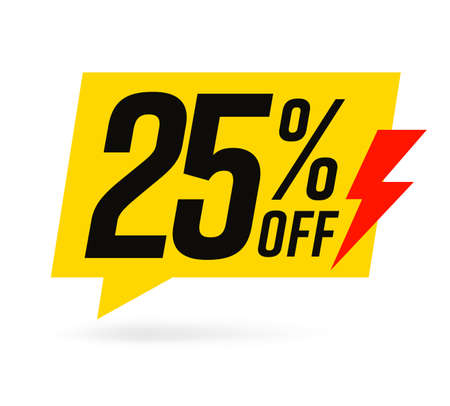 25 percent off template for advertising campaign in retail