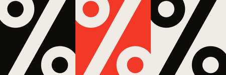 Sale banner template for commercial promotion campaign. Announcing poster layout with huge percent...