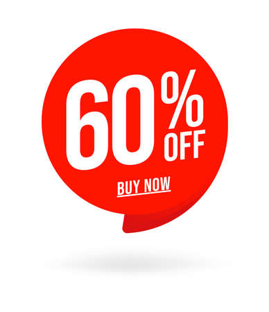 60 percent off buy link sale discount offer price templateのイラスト素材