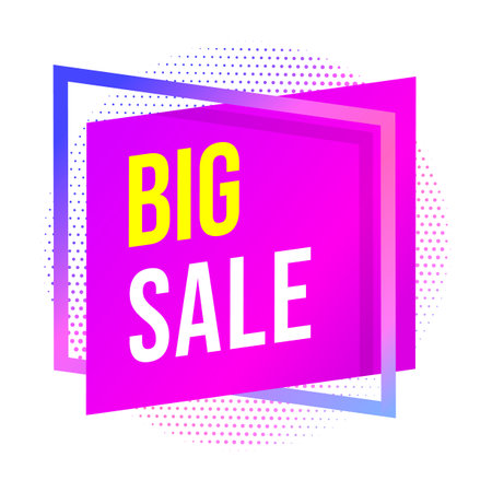 Big sale promotion sticker tag isolated on white backgroundのイラスト素材