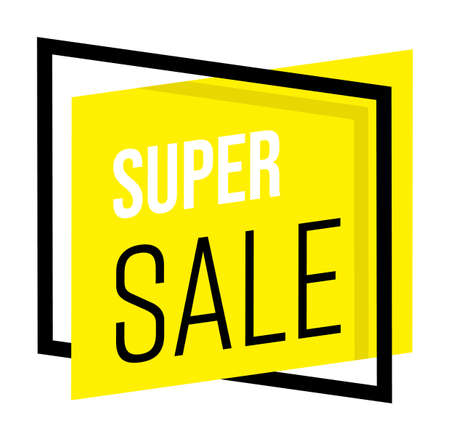 Super sale sticker with market special discount offer promoのイラスト素材