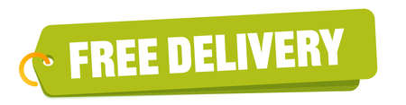 Free delivery marketing offer tag design templateのイラスト素材