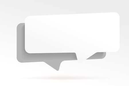 White attention speech bubble label for advertisement. Sale sticker or web banner design element with blank space for text vector illustration. Sale promotion material for discount announcementのイラスト素材