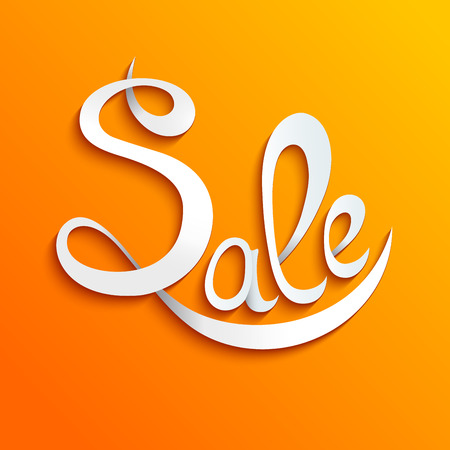 Sale lettering Design Template. Typography Vector Background.のイラスト素材