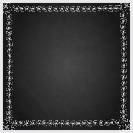 Vector Hand Drawn Doodle Border Frameのイラスト素材