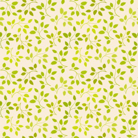 Seamless leaf pattern. Vector backgroundのイラスト素材