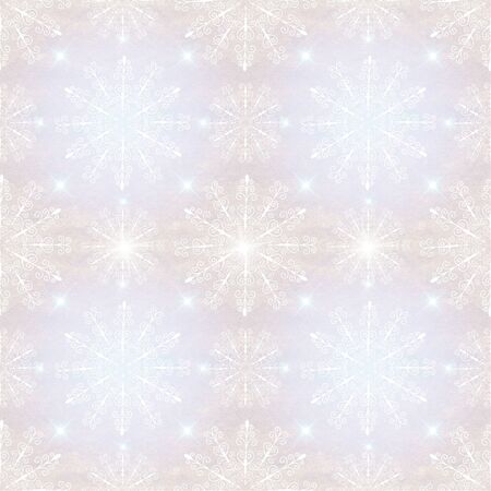 Christmas seamless background with snowflakes. Winter patternの写真素材