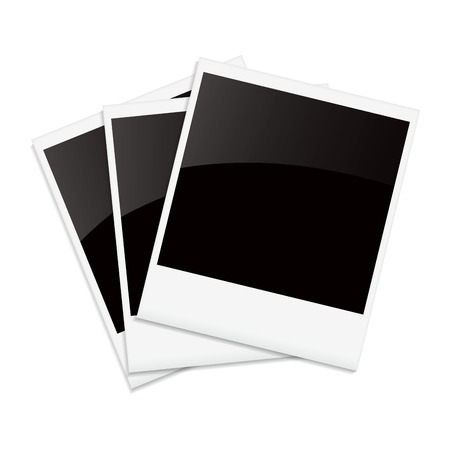 Detailed illustration of Empty photo frames. Vector illustrationのイラスト素材