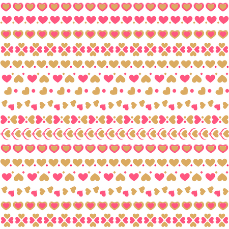 Seamless pattern with hearts.のイラスト素材