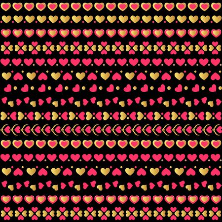 Seamless pattern with hearts.のイラスト素材