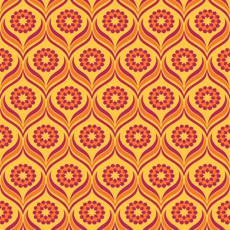 Floral pattern with abstract flowers. Seamless  background.の写真素材