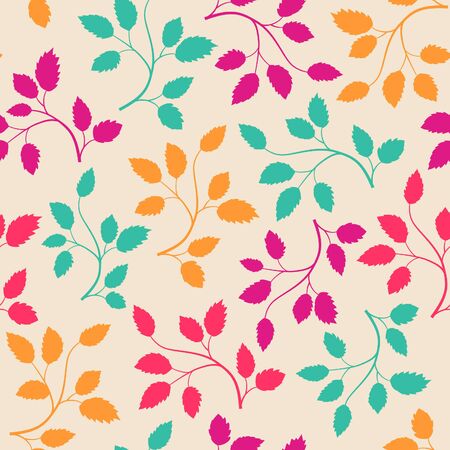 Seamless leaf pattern.  backgroundの写真素材