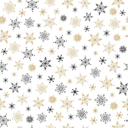 Snowflake seamless pattern. Snowflakes background.の写真素材