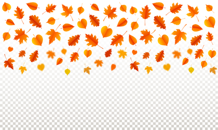 Autumn background with leaves. Poster, card, label, banner design. Vector illustrationのイラスト素材