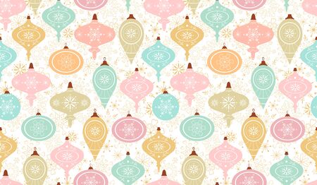 Seamless pattern. Christmas background, packaging paper, cover, fabric.のイラスト素材