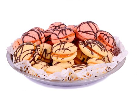 Cookies isolated on white backgroundの写真素材