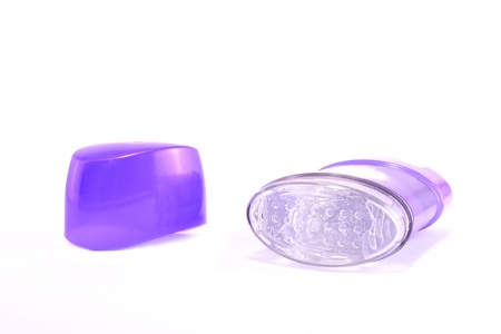 Women's armpit deodorant isolated on a white background