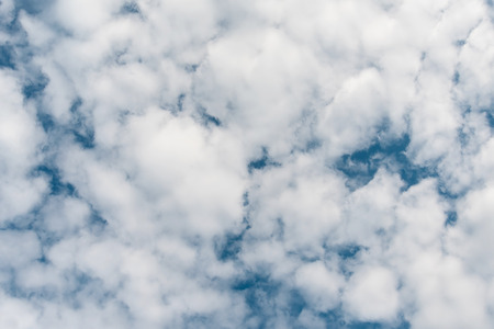 Blue sky with clouds for background, detail