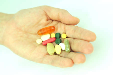 Medicine in handの写真素材