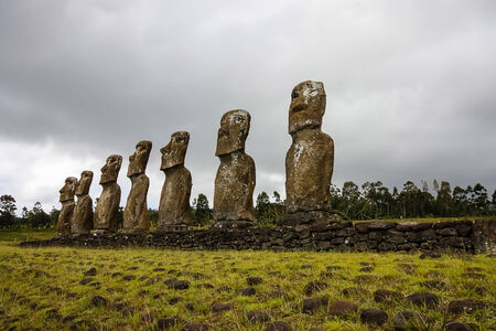 Easter Island Moaiの写真素材