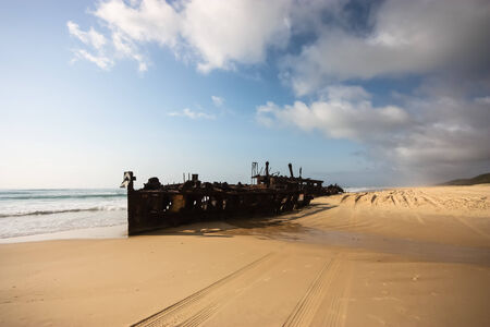 Fraser Island S.S Maheno Wreckの写真素材