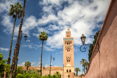 Koutoubia Mosque in Marrakech, Moroccoの写真素材