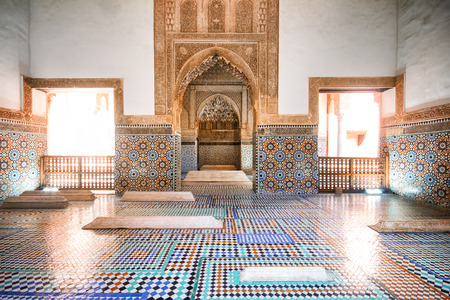 Saadian Tombs, Marrakech, Moroccoのeditorial素材