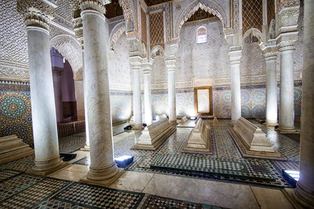 Saadian Tombs, Marrakech, Moroccoのeditorial素材