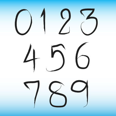 Number artのイラスト素材