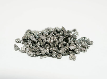 Detail Of Tungsten (Wolfram) Metal Piecesの写真素材