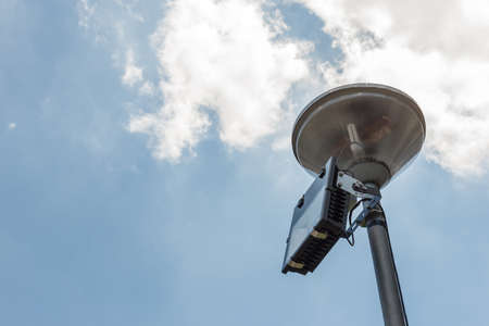 Spotlight in the afternoon with sky in background.の写真素材