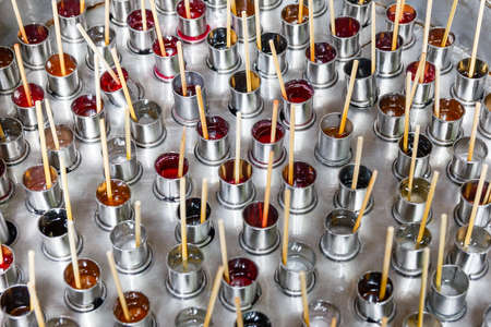 Colorful Thai style ice pop.の写真素材