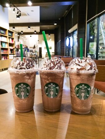 Starbucks cold blend chocolate.のeditorial素材