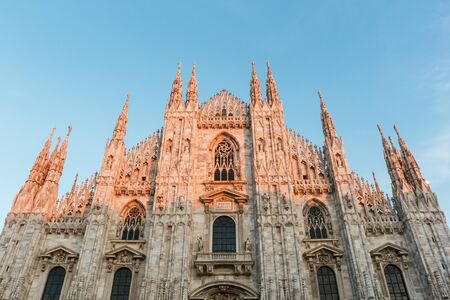 Milan Duomo in the evening at Milan,Italy.