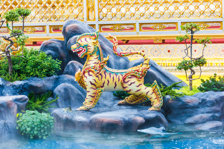 Sculpture at royal crematorium of King Bhumibol Adulyadej at Bangkok.のeditorial素材
