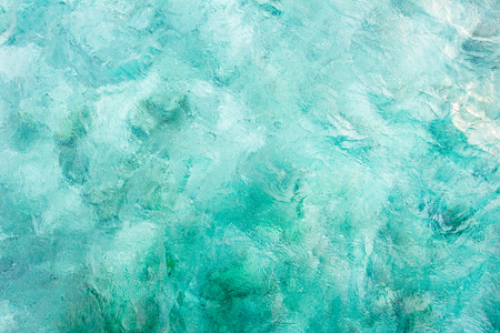 Turquoise sea water at Maldives.の写真素材