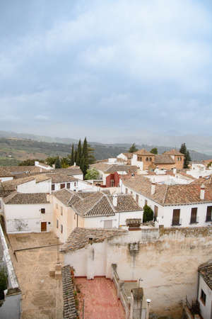Old town of Ronda seen from the roof of the Iglesia de Santa MarÃ­a la Mayor