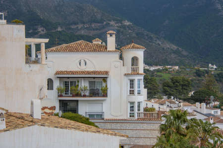 A visit to the white town of Mijas in Andalusia, Spainの写真素材