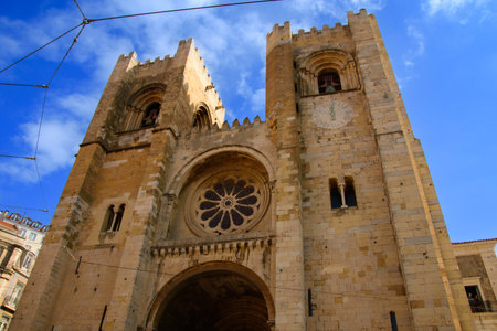 View of the city of Lisbon in Portugal and its architectureの写真素材