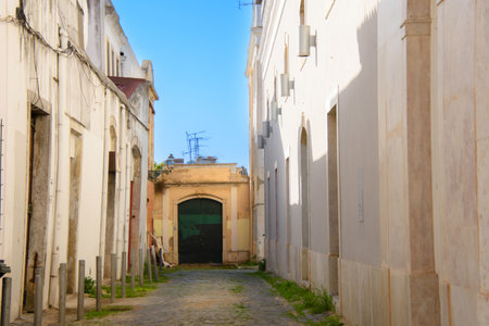 View of the city of Lisbon in Portugal and its architectureの写真素材